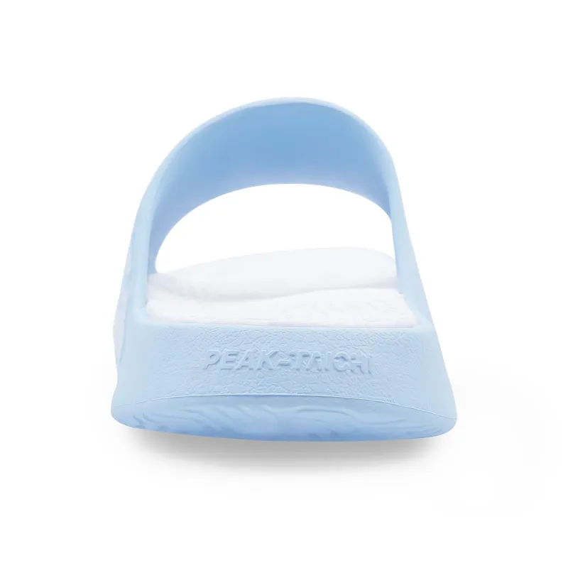 PEAK Tai Ji1.0 EVA Quiet Slip Resistant Abrasion Resistant Slide Slippers Women's Sky Blue-5