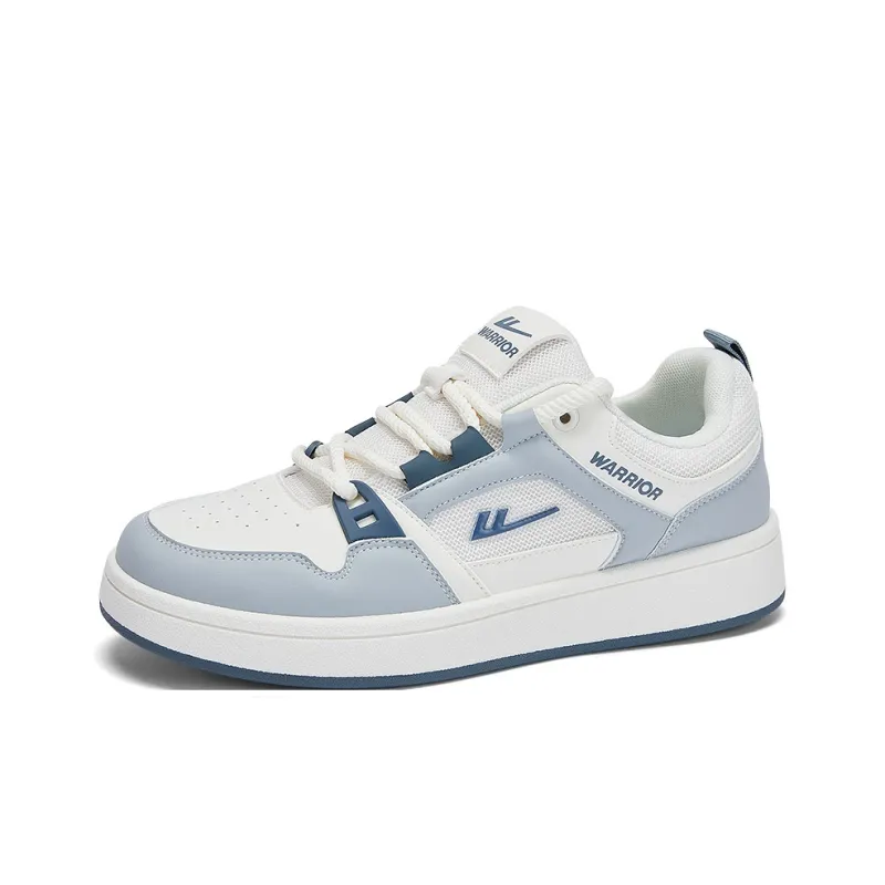 WARRIOR Skateboard Shoes Men Low Top White Black-1