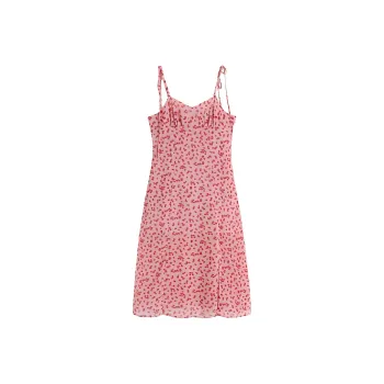 DOKZB Slip Dresses Women's Pink
