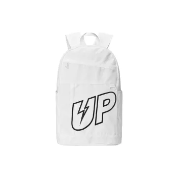 TURN UP Polyester Backpack Unisex White