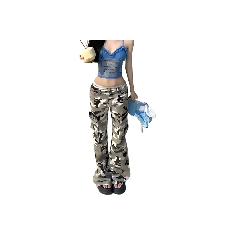 YEARNED Cargo Pants Women's Camouflage-0