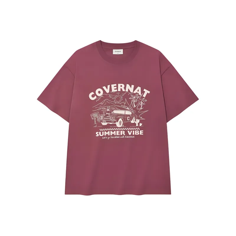 COVERNAT T Shirts Unisex Magenta-0