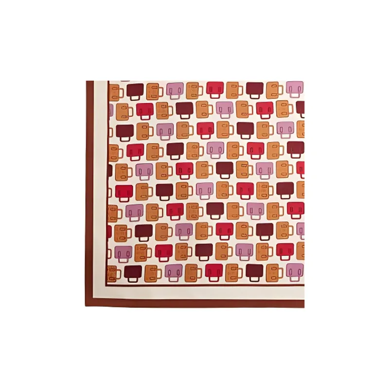 COACH Silk Scarves Women's Brown-1