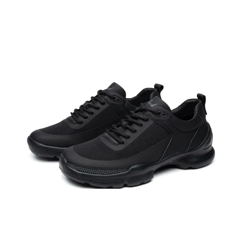 FED Breathable And Lightweight Low Top Casual Shoes Men's Black-2