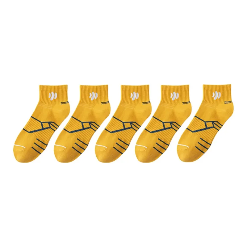 Lan Miao Ankle Socks Unisex 5 Pack-9