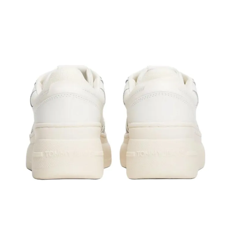 Tommy Hilfiger Trainers Low Top Skateboard Shoes Women's White-4