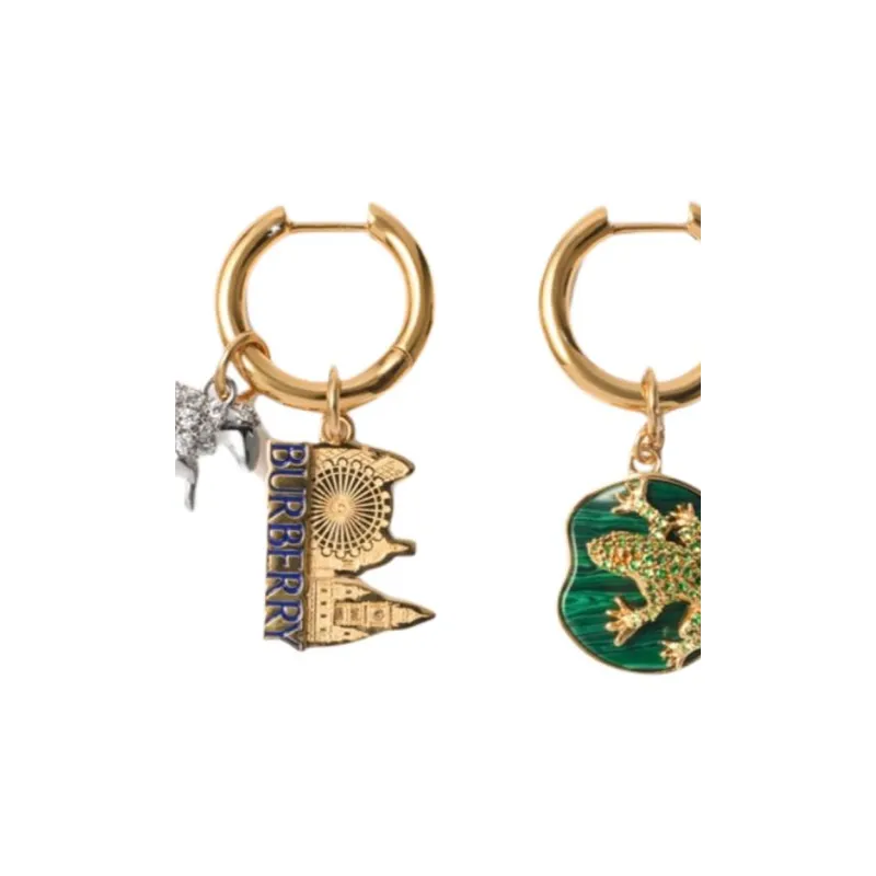 Burberry Brass Earrings Women's Gold-2