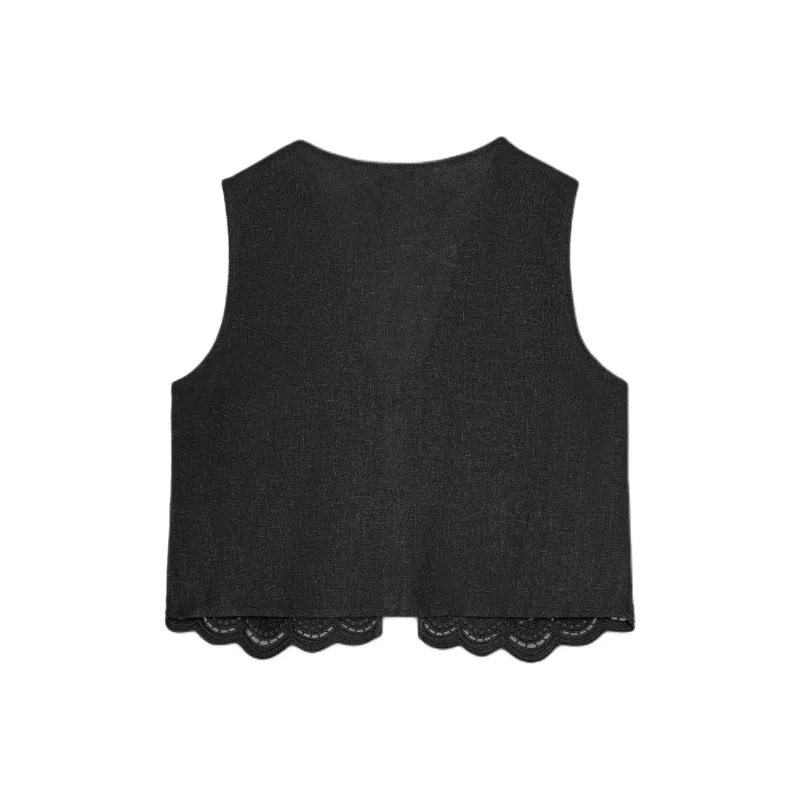ZARA Tank Tops Women's Black-1