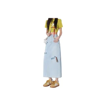 YINLEI Denim Long Skirt Women's
