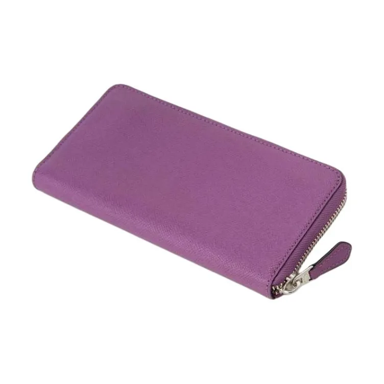 COACH Leather Wallet Trumpets Women's Purple-1