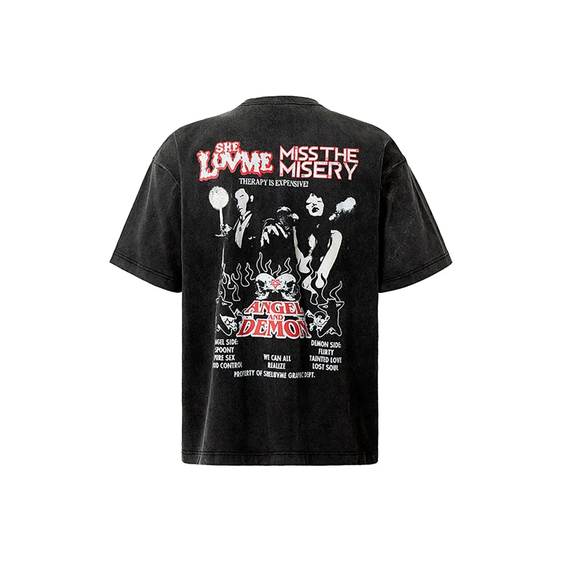 FAKE VINTAGE T Shirts Unisex Black-1
