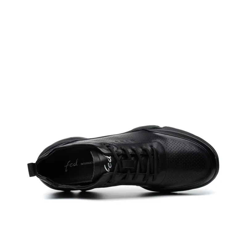 FED Low Top Casual Shoes Men's Black-4