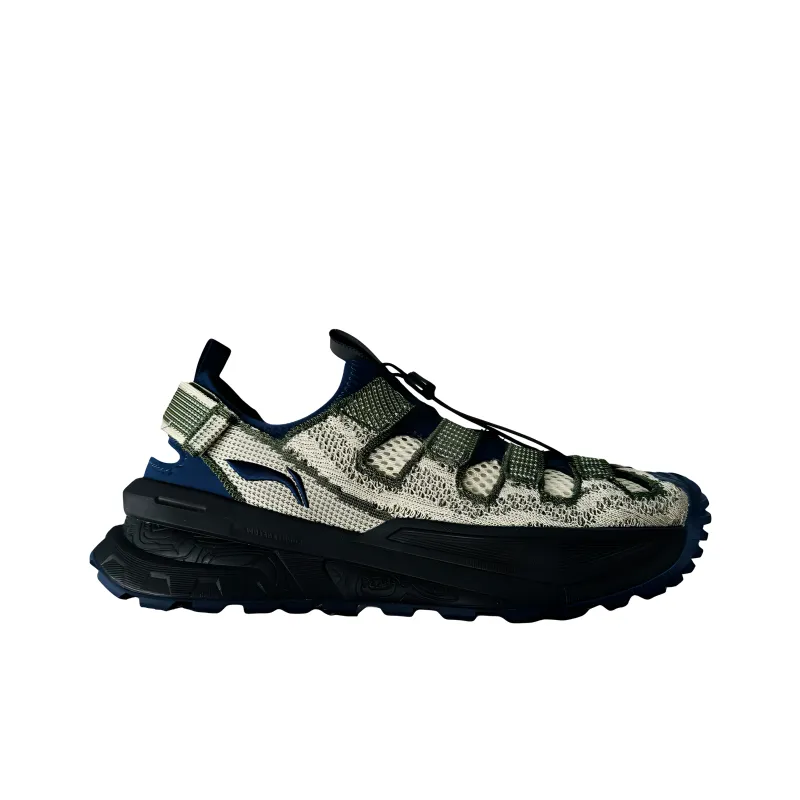 LiNing Breathable And Resilient River Trekking Shoes Unisex Beige Green-1