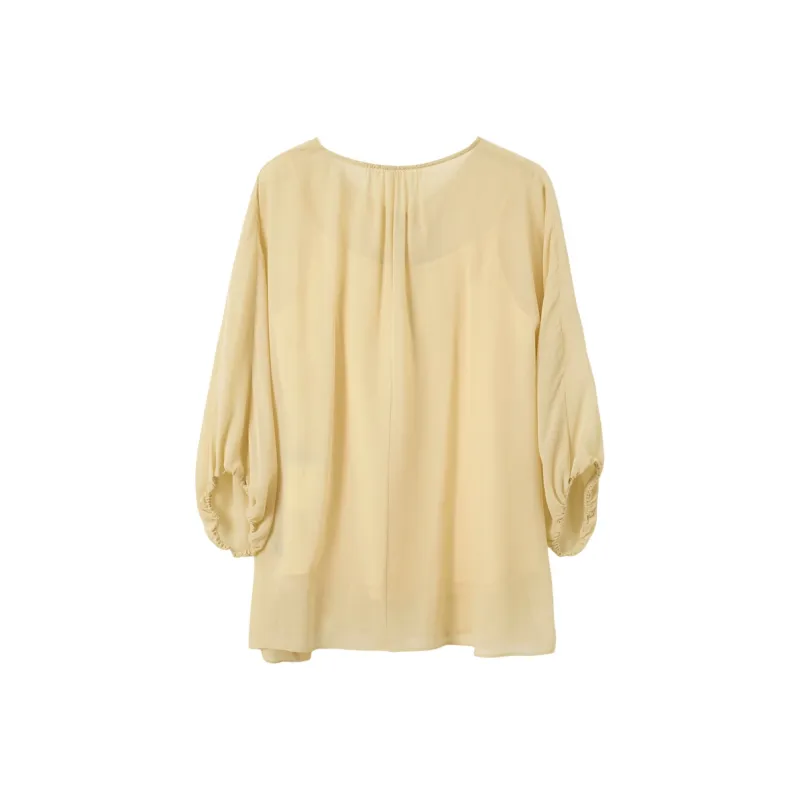 3COLOUR Shirts Women's Light Yellow-1