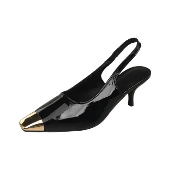 WUJI Slim Heel High Heels Women's Black