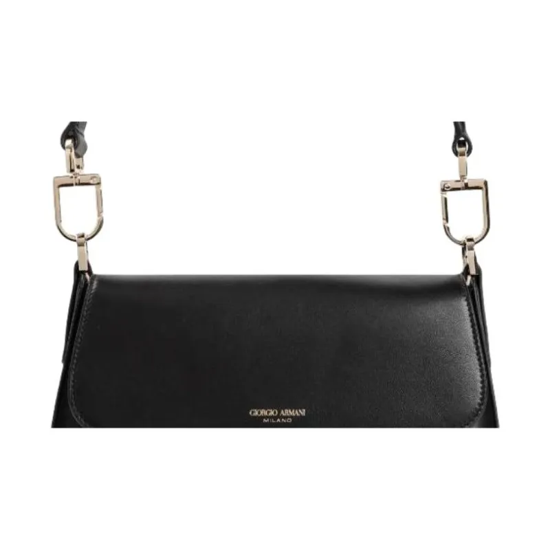 AMANI La Prima Sheepskin Handbag Trumpets Women's Black-8