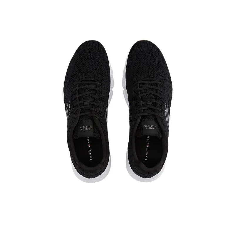 Tommy Hilfiger Trainers Anti Slip Wear Resistant Low Top Casual Shoes Men's Black-3