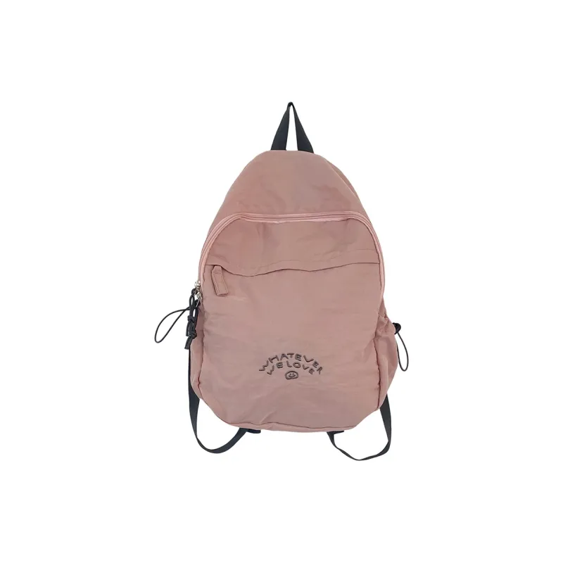 Vack Nylon Backpack Unisex Gray/Blue/Pink-10