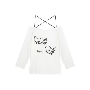 YGPRW Drop Shoulder Sleeve T Shirt Women's