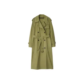 Burberry SS25 Leather Jacket Women's Green