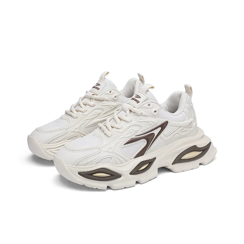 DEERWAY Shock Absorbers With Slip Resistant And Abrasion Resistant Properties Low Top Chunky Sneakers Men's-1