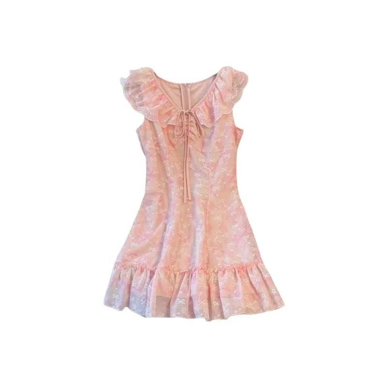 GOSO Sleeveless Dresses Women's Pink-1
