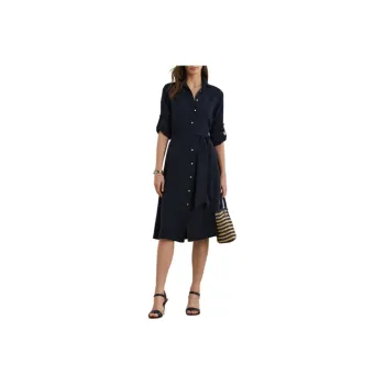 LAUREN RALPH LAUREN Long Sleeved Dress Women's Dark Blue