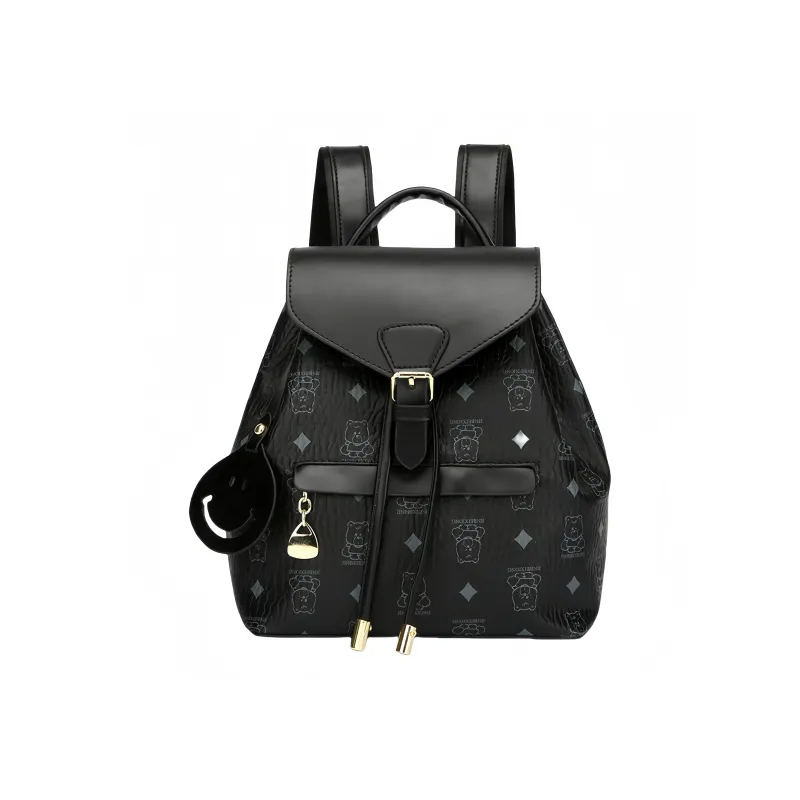 BAODIDAISHU PU Backpack Women's Black/Yellow/Beige/Pink-9