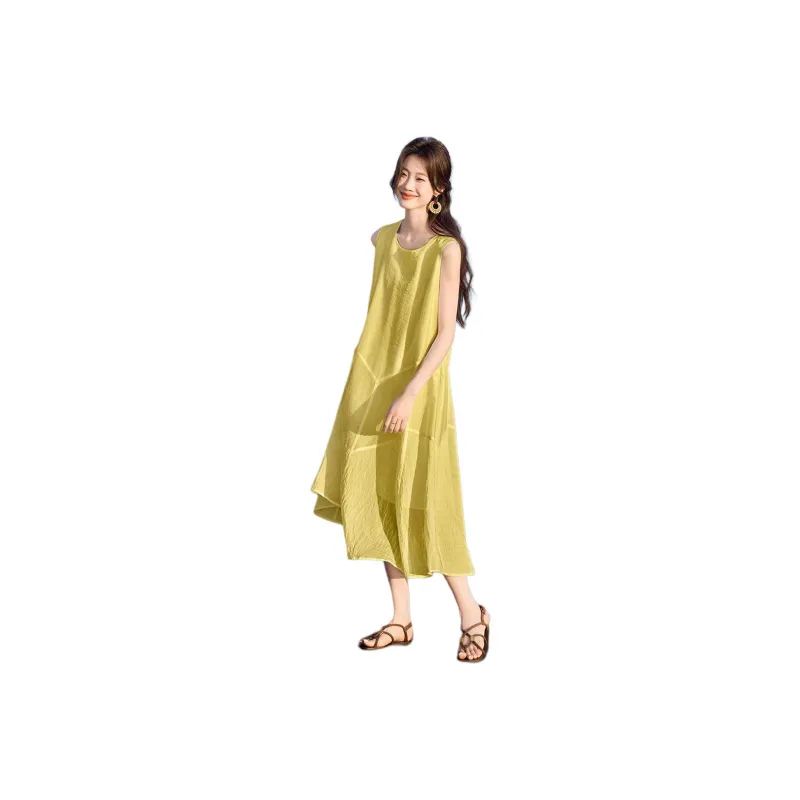 Mo Han Yi Mei Sleeveless Dress Women's-0