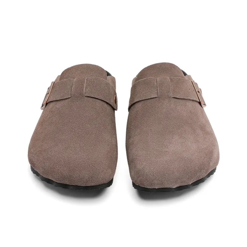 KUNGFUDEER Rubber Sole Abrasion Resistant Slip Resistant Closed Toe Slippers Men's-32