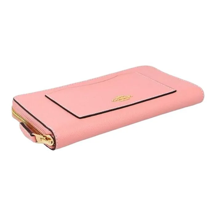 COACH Leather Wallet Trumpets Women's Cherry Blossom Pink-2