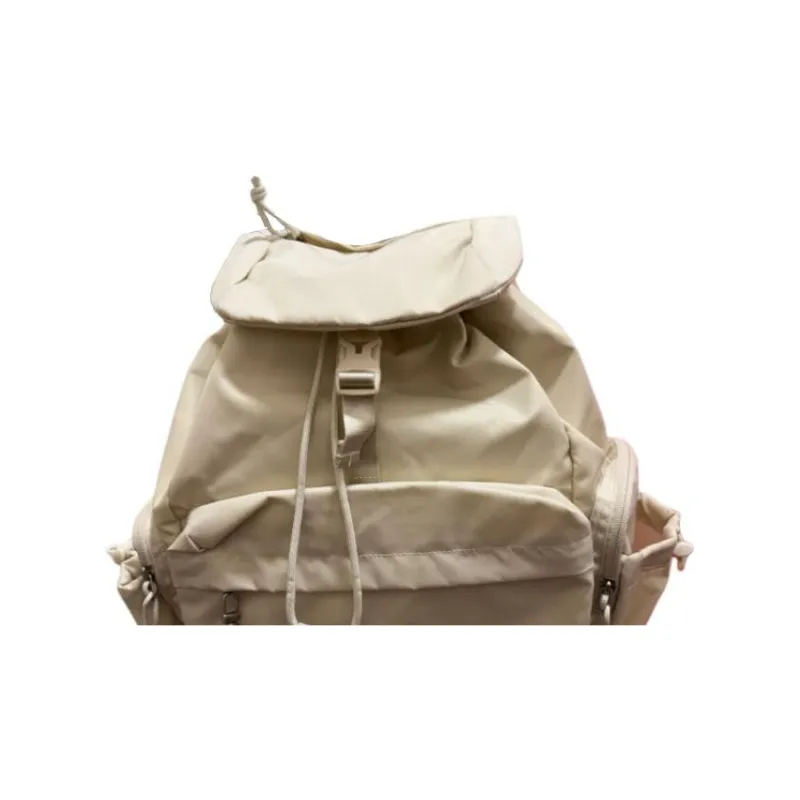 THE NORTH FACE Nylon Backpack Unisex Cream White-4