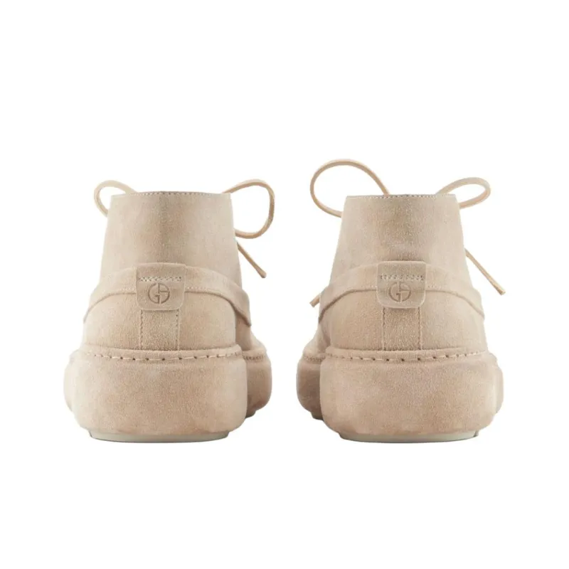 GIORGIO ARMANI Ankle Boots Men Beige-4