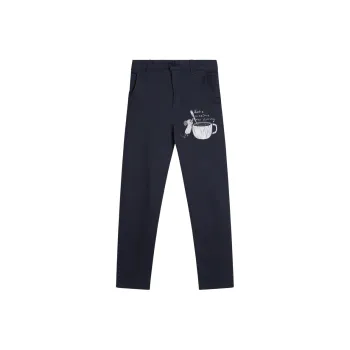BABUGGE Jeans Unisex Blue White