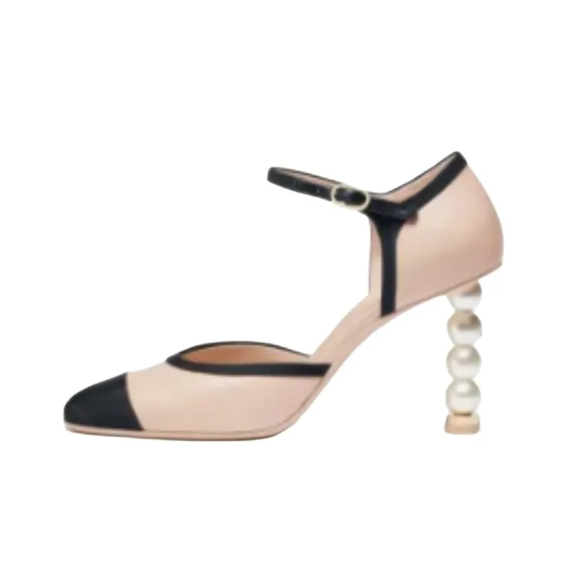 CHANEL 25P Spring Summer Irregular Heel High Heels 9cm Women's Pink-0