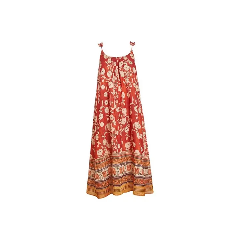 HDFULERN Slip Dresses Women's Red-0