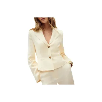 REFORMATION Easton Linen Jacket Jackets & Coats Women's