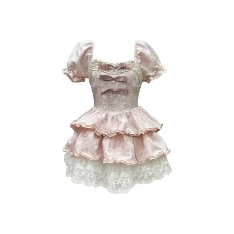 Peaches Peaches Short Sleeved Dress Women's-13