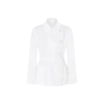 EMPORIO ARMANI Pure Linen Shirt Jacket With Panel