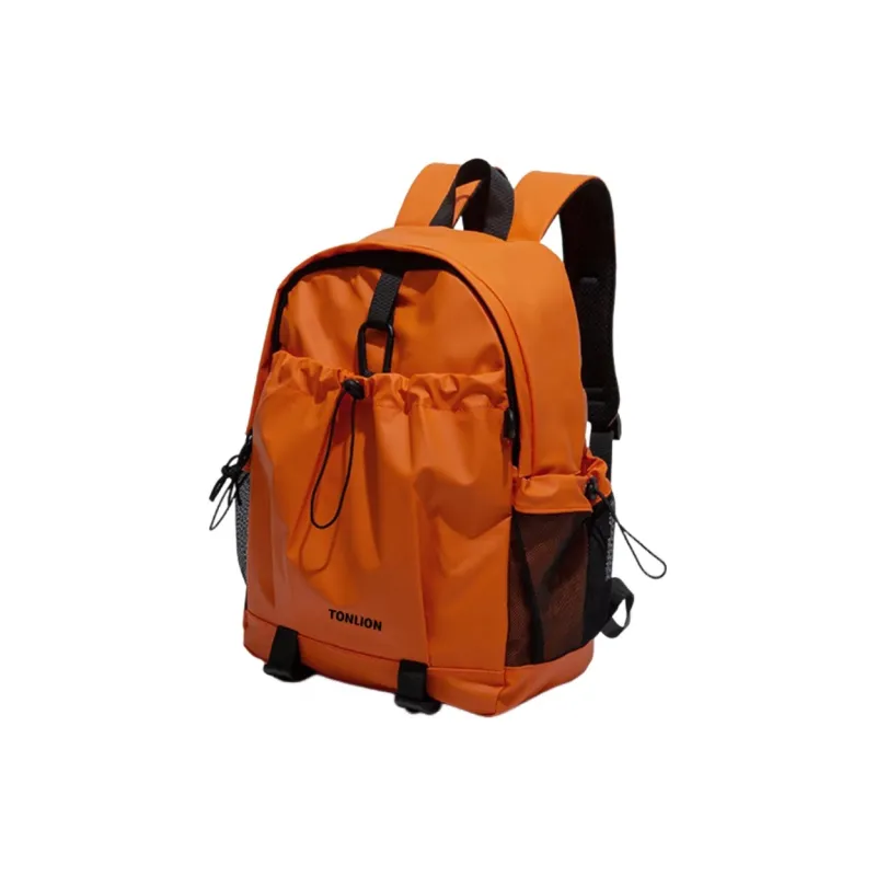 Tonlion Oxford Backpack Unisex Night Shadow Black/Active Orange-4