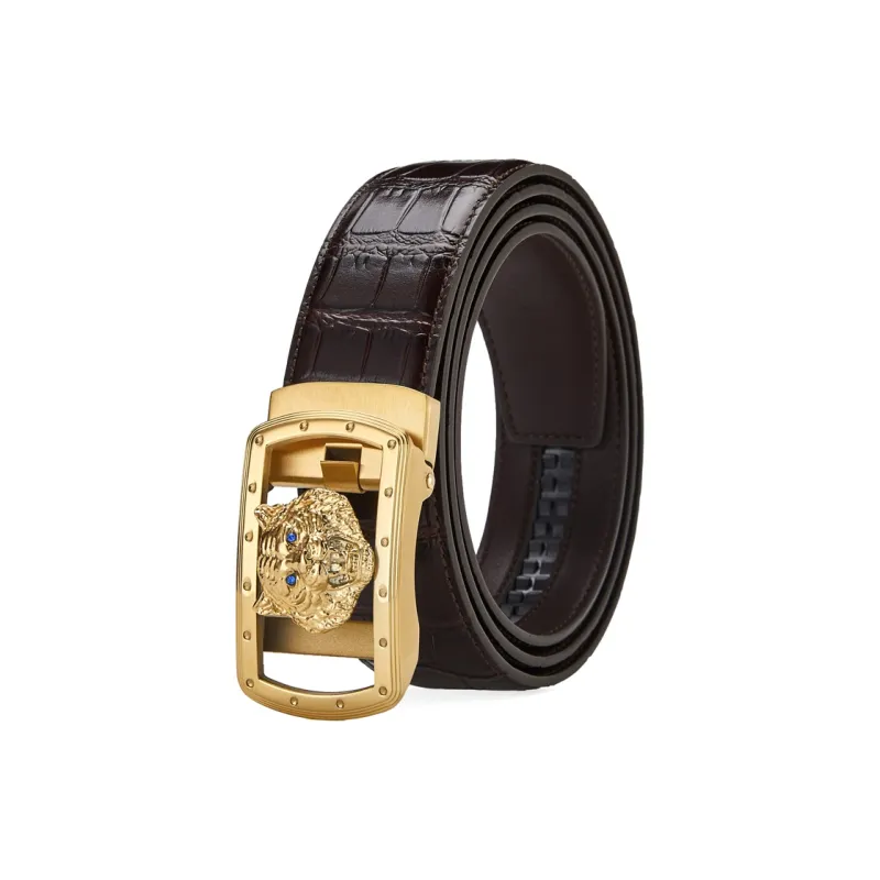 GUSKI Cow Leather Belts Men's 3.5cm-3