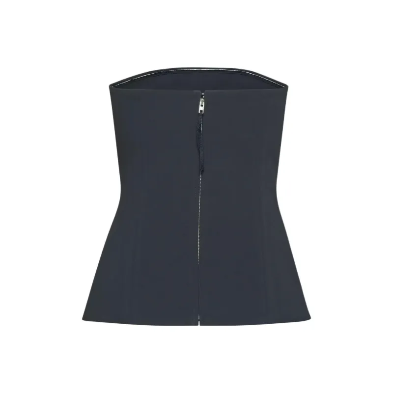 ARITZIA Strapless Tops Women's Night Marine Blue-1