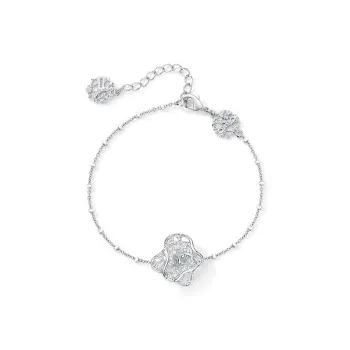 OOAK 925 Sterling Silver, 18K Gold Plated Bracelet Box Women's