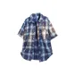Blue (Plaid Frayed Edge)