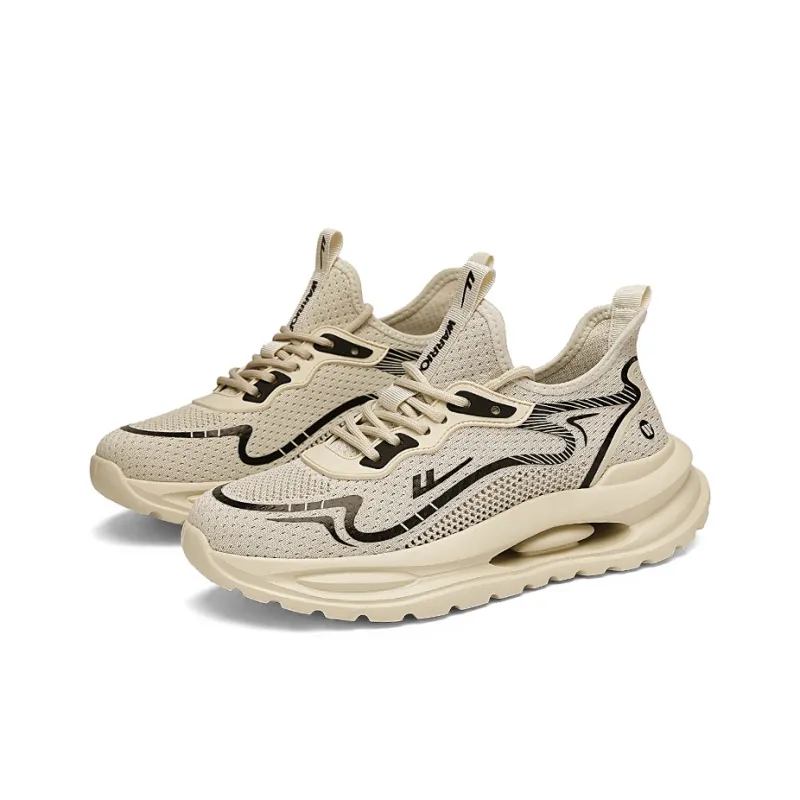 Warrior Abrasion Resistant Breathable Height Increasing Low Top Casual Running Shoes Men's-1