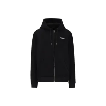 VERSACE Graphic Printed Zipped Hoodie