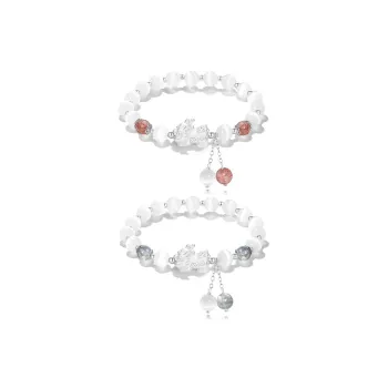 Master Kim Glass Cat Eye Bracelets Unisex