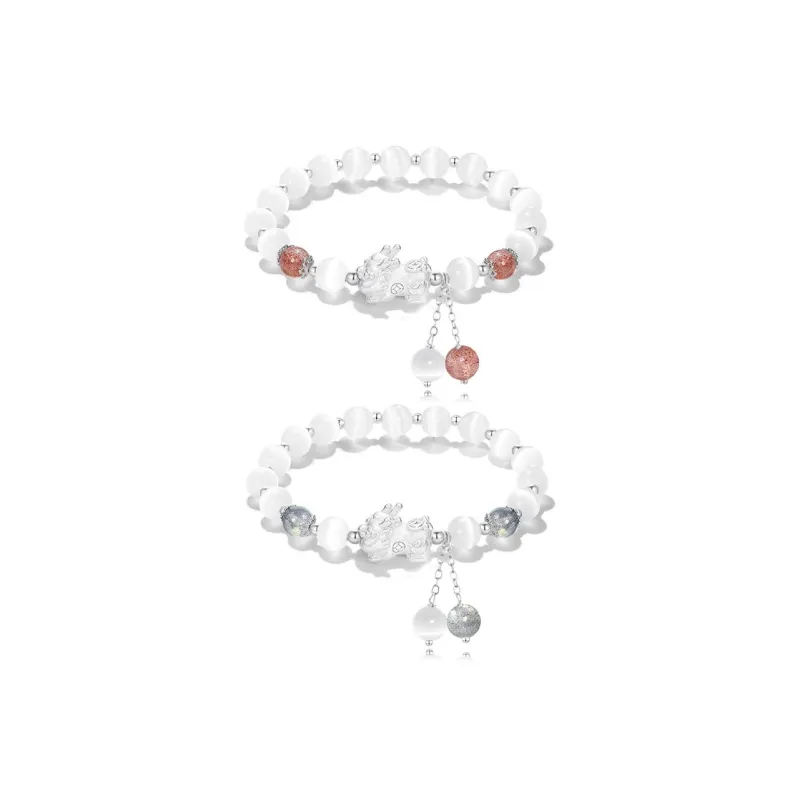 Master Kim Glass Cat Eye Bracelets Unisex-0