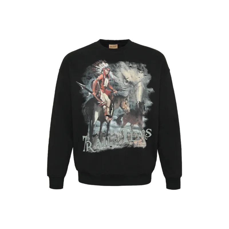 FAKE VINTAGE Sweatshirts Unisex Black-0