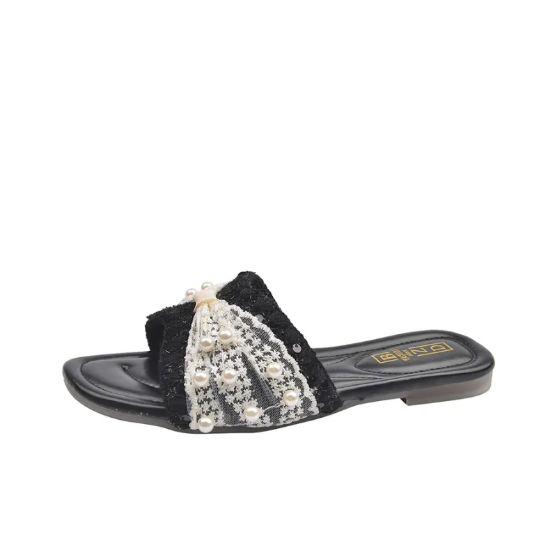 WUJI Rubber Sole Slip Resistant Abrasion Resistant Slide Slippers Women's-0